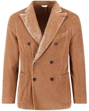 Boglioli Coast Velvet Blazer - Brown