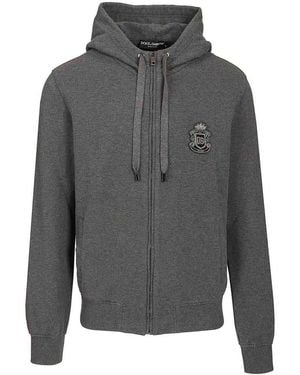 Dolce & Gabbana Hooded Sweatshirt - Grey