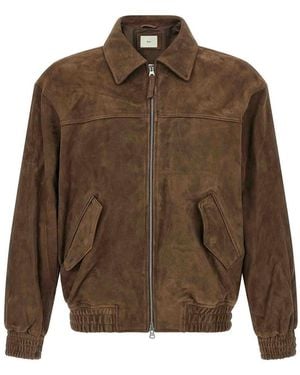 DUNST Suede Blouson - Brown
