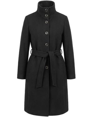 Pinko Abrigo Midi - Negro