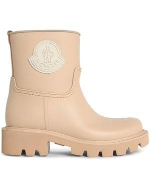 Moncler Kickstream Sand Pvc Rain Boots - Natural