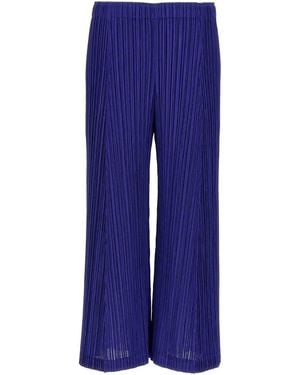 Pleats Please Issey Miyake Thicker Bottoms Trousers - Blue