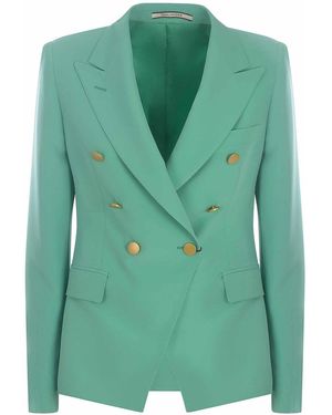 Tagliatore Double-Breasted Blazer - Green
