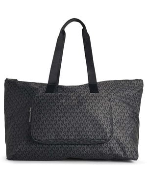 Michael Kors Tanner Large Reversible And Foldable Tote Bag - Black