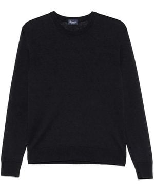 Drumohr Long Sleeve Crew-Neck Jumper - Black