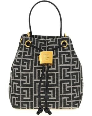 Balmain Mini Bucket Bag - Black