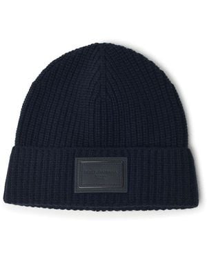 Dolce & Gabbana Cashmere Beanie - Blue
