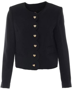 Twinset Heart Buttons Jacket - Blue