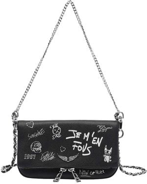 Zadig & Voltaire Mini Rock Arty Tag Crossbody Bag - White