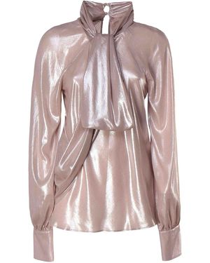 Genny Blouse With Sash Around The Neck - Pink