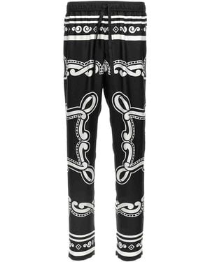 Dolce & Gabbana Silk Pants - Black