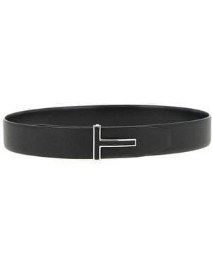 Tom Ford Icon' Reversible Belt - Black