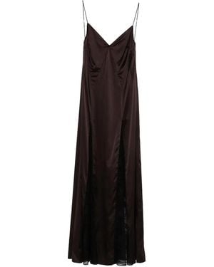 STAUD Trinity Long Dress - Brown