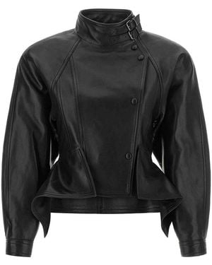 Balmain Iconica Leather Jacket - Black