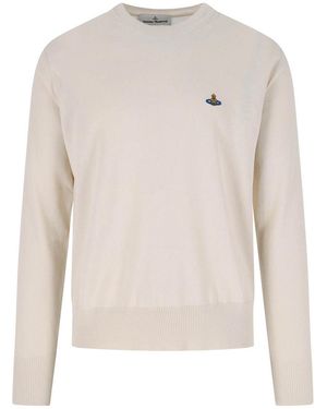 Vivienne Westwood Alex Crew Neck Jumper - White