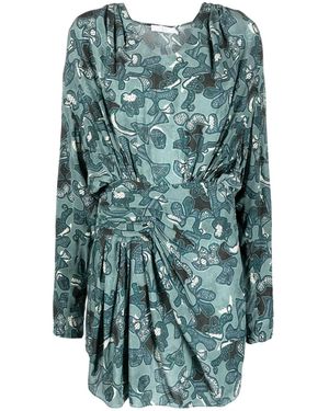 IRO Fontana Printed Short Dress - Green