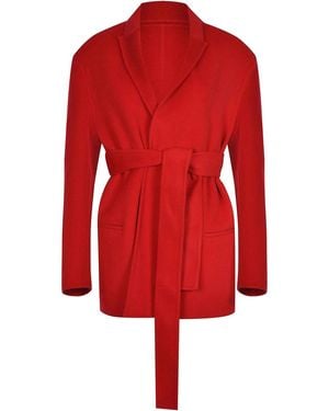 Alberta Ferretti Jacket Made Of A Wool And Cashmere - Red