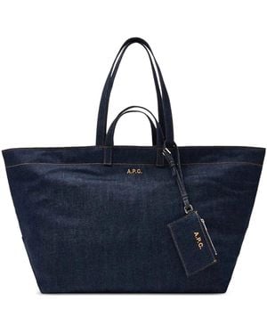 A.P.C. Le Drummer Toile Bag - Blue