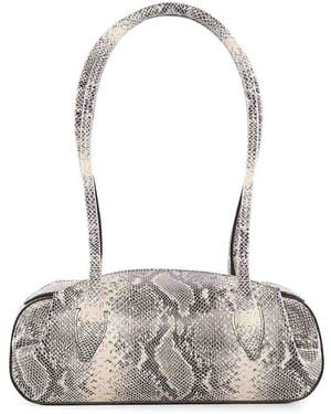 Yuzefi Leather Oyster Shoulder Bag - White