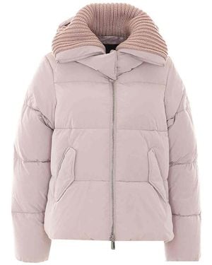 Mulberry Lilac Dianthus Down Jacket - Pink
