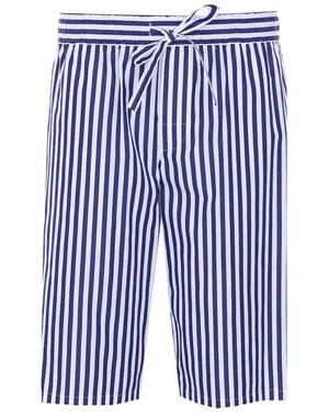 Dolce & Gabbana And Stirped Shorts - Blue