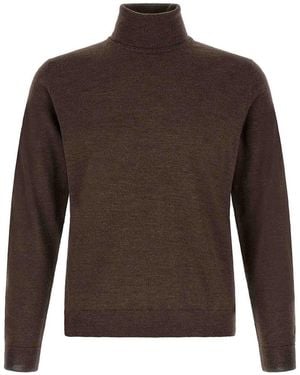 Zanone Turtle-Neck Sweater - Brown
