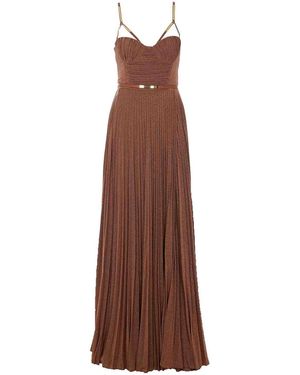 Elisabetta Franchi Cuoio Dress - Brown