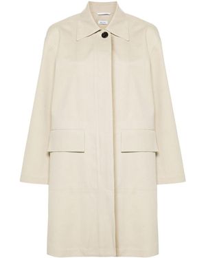 Thom Browne Collar Raincoat - Natural