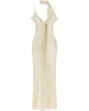 ROTATE BIRGER CHRISTENSEN Slip Dess With Scaf - White