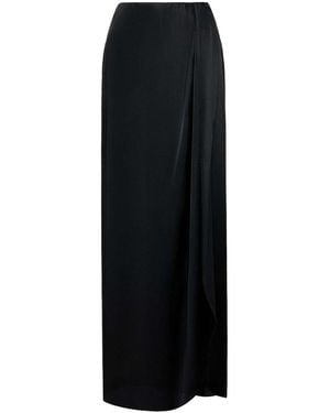 Maison Margiela Draped Long Skirt - Black