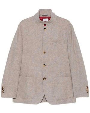 Brunello Cucinelli Lightweight Cashmere Outerwear Blazer - Brown