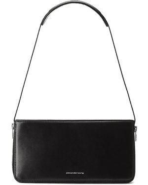 Alexander Wang Borsa A Tracolla Nera Logata - Nero
