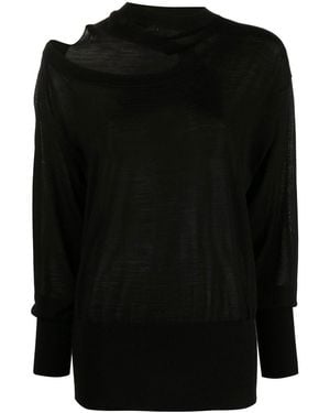 Stella McCartney Cut Out-Detail Top - Black