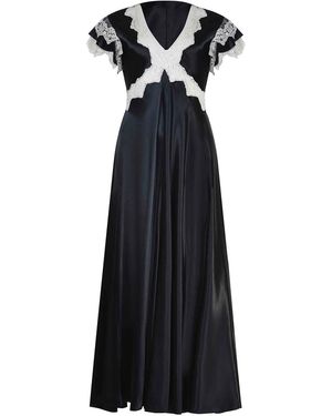 Alberta Ferretti Dress Made Of Viscose - Black