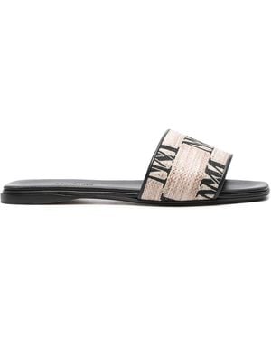 Max Mara Logo Sandals - White