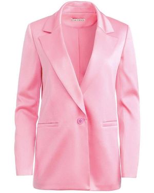 Alice + Olivia Denny Single-Breasted Blazer - Pink