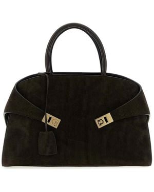 Ferragamo Hug (L) Handbag - Black