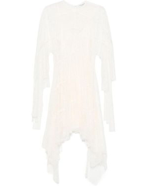 Philosophy Di Lorenzo Serafini Lace Asymmetric Mini Dress - White