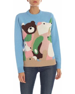 Vivetta Pullover With Intarsia - Blue