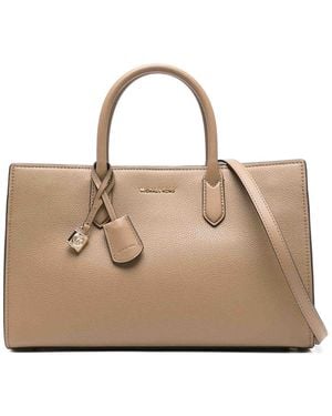 Michael Kors Scarlett Medium Ew Satchel Bag - Natural