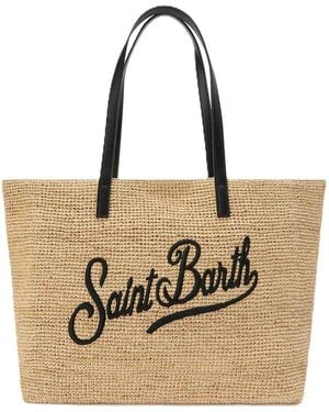 MC2 Saint Barth Raffia City Shoulder Bag - Natural