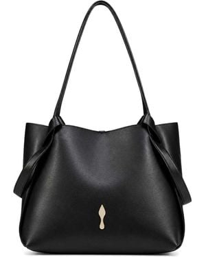 Christian Louboutin Bettina Small Calfskin Tote Bag - Black