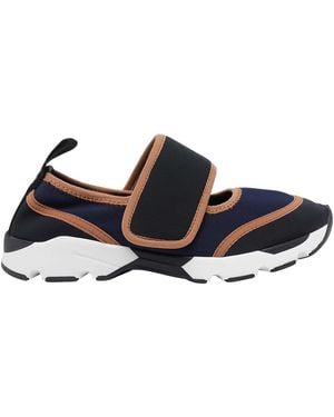 Marni Lycra Mary Jane Runner Trainers - Black