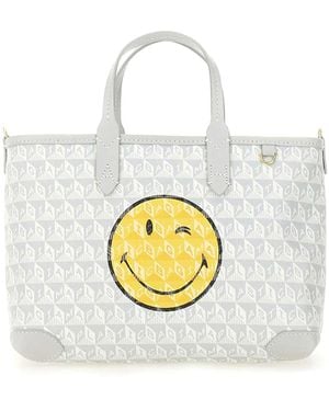 Anya Hindmarch I Am A Plastic Bag Wink Tote Bag Xs - White