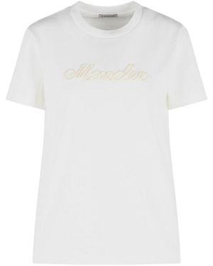 Moncler Cotton T-Shirt - White