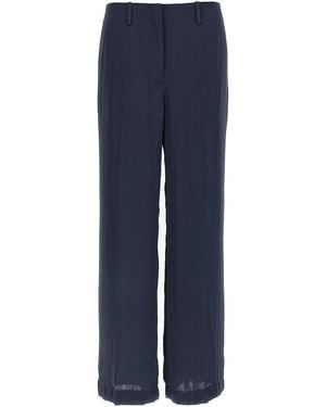 Theory Silk Effect Pants - Blue