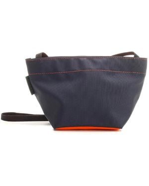 Herve Chapelier Piccola Borsa A Croce - Blu