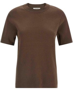 Entire studios Mercerized Cotton T-Shirt - Brown