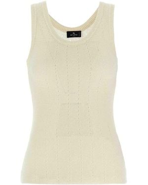 Etro Punched Top - Natural
