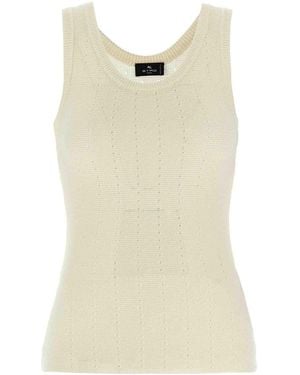 Etro Punched Top - Natural